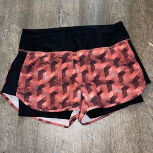 Extra small mondetta athletic orange black shorts